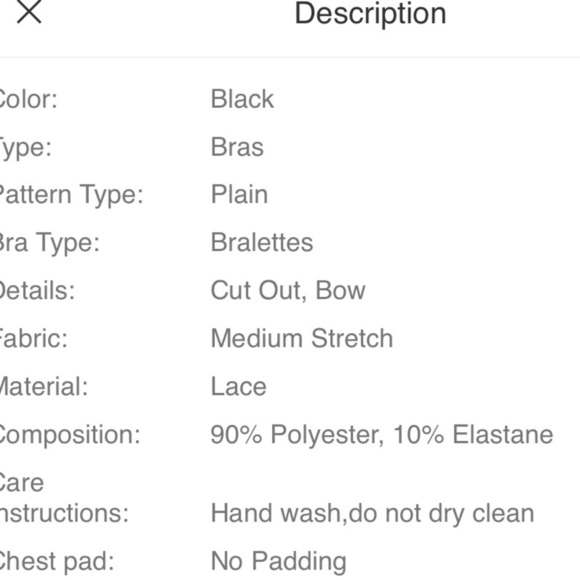 Black Lace Mesh Detail Crop Top - Picture 6 of 6